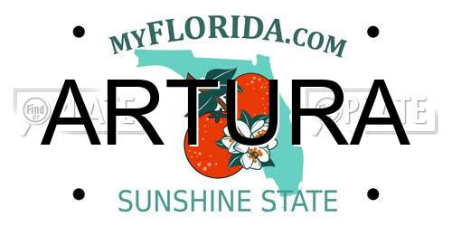 ARTURA Florida License Plate