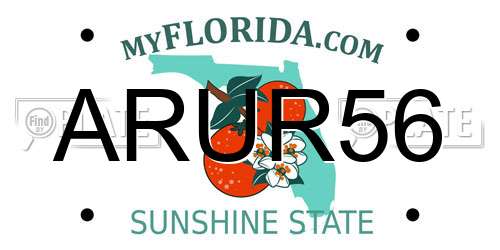 ARUR56 Florida License Plate