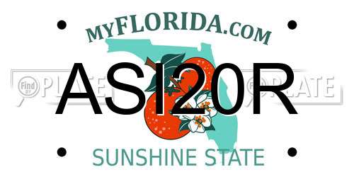 ASI20R Florida License Plate