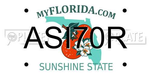 ASI70R Florida License Plate