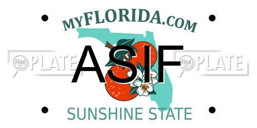 ASIF Florida License Plate