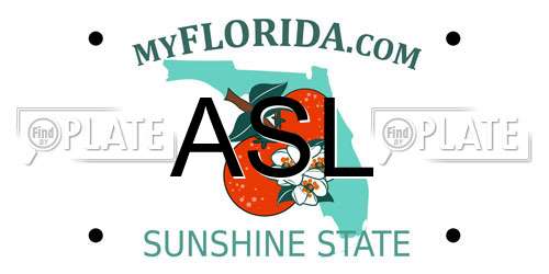 ASL Florida License Plate