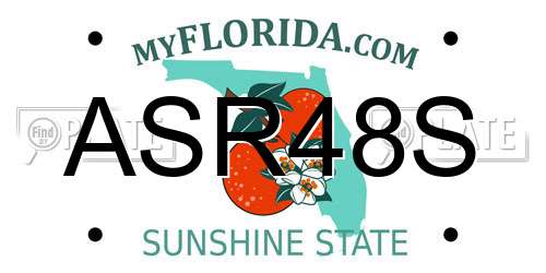 ASR48S Florida License Plate