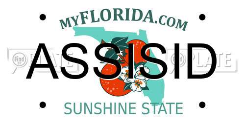 ASSISID Florida License Plate