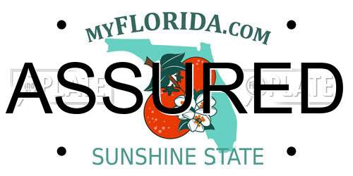 ASSURED Florida License Plate