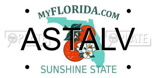 ASTALV Florida License Plate