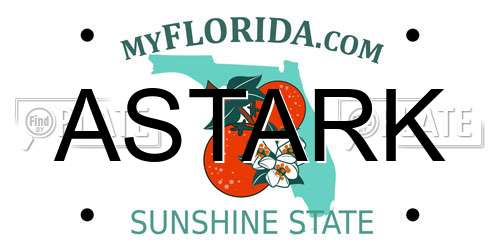 ASTARK Florida License Plate