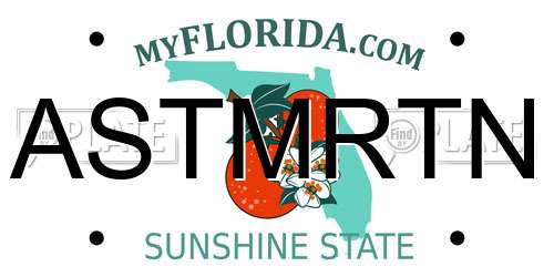 ASTMRTN Florida License Plate