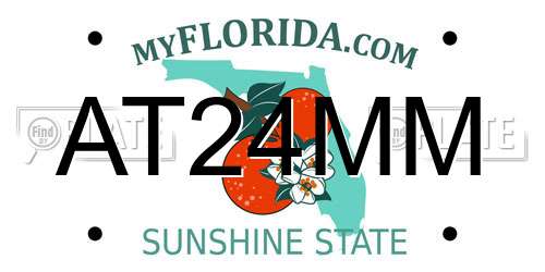 AT24MM Florida License Plate