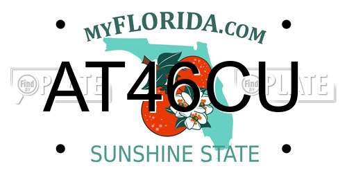 AT46CU Florida License Plate