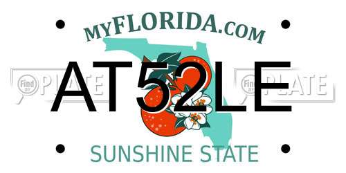 AT52LE Florida License Plate