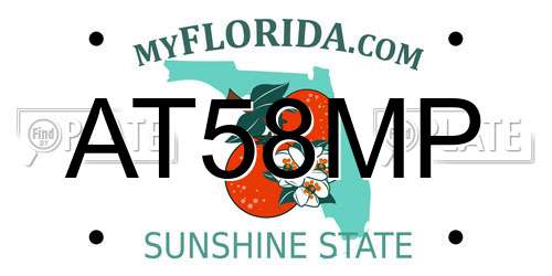 AT58MP Florida License Plate