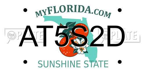 AT5S2D Florida License Plate