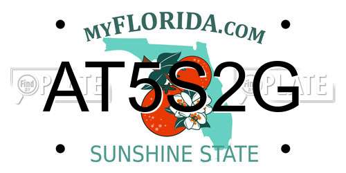 AT5S2G Florida License Plate