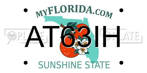 AT63IH Florida License Plate