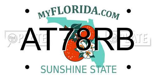 AT78RB Florida License Plate