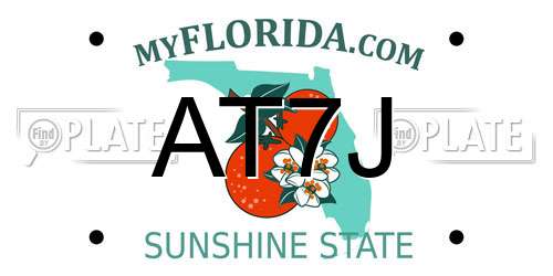 AT7J Florida License Plate