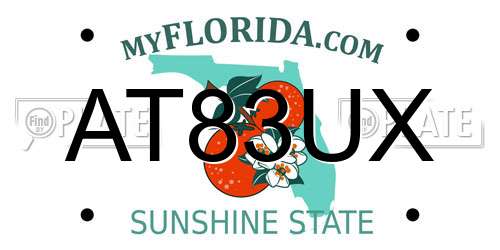 AT83UX Florida License Plate