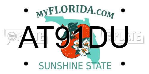 AT91DU Florida License Plate