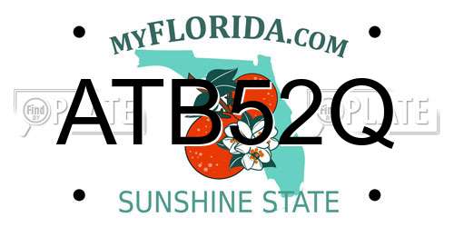 ATB52Q Florida License Plate