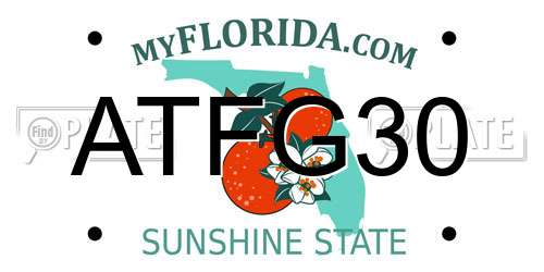 ATFG30 Florida License Plate