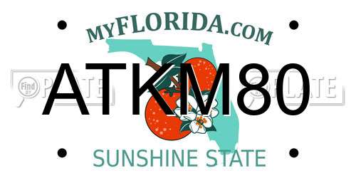 ATKM80 Florida License Plate