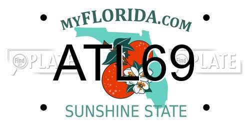 ATL69 Florida License Plate