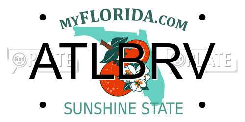 ATLBRV Florida License Plate