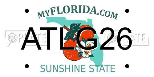 ATLG26 Florida License Plate