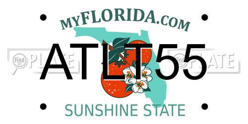 ATLT55 Florida License Plate