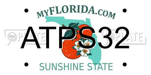 ATPS32 Florida License Plate