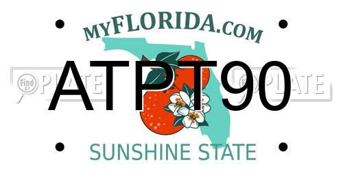 ATPT90 Florida License Plate
