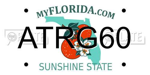ATRG60 Florida License Plate
