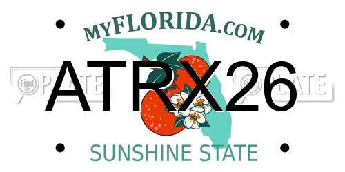 ATRX26 Florida License Plate