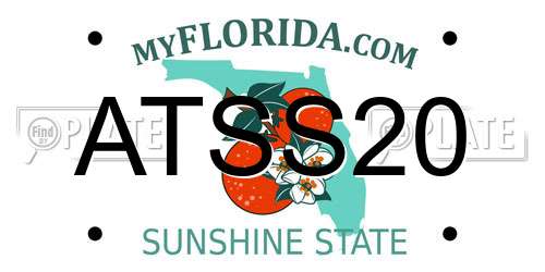 ATSS20 Florida License Plate