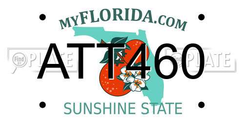 ATT460 Florida License Plate