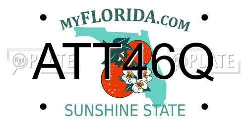 ATT46Q Florida License Plate