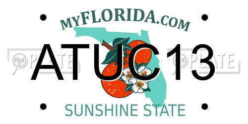 ATUC13 Florida License Plate