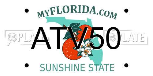 ATV50 Florida License Plate