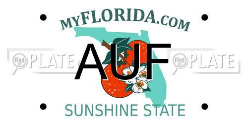 AUF Florida License Plate
