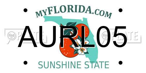 AURL05 Florida License Plate