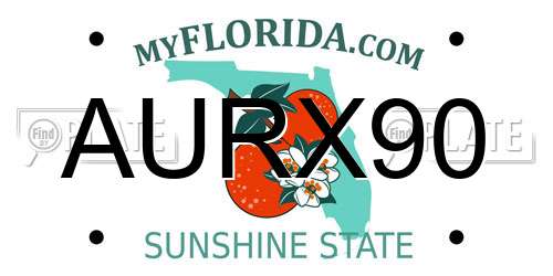 AURX90 Florida License Plate