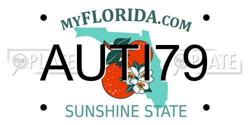 AUTI79 Florida License Plate
