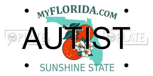 AUTIST Florida License Plate