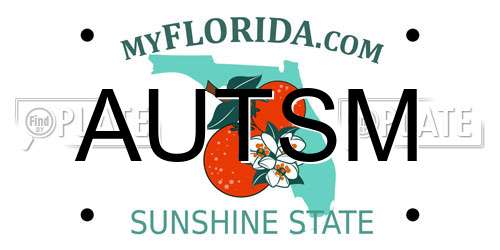 AUTSM Florida License Plate