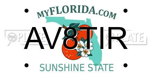 AV8TIR Florida License Plate
