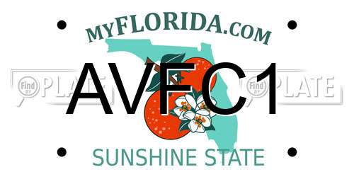 AVFC1 Florida License Plate