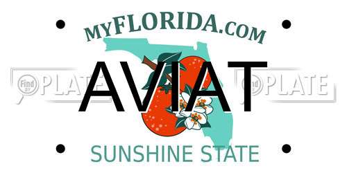 AVIAT Florida License Plate
