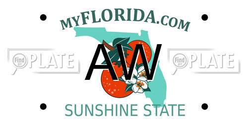 AW Florida License Plate