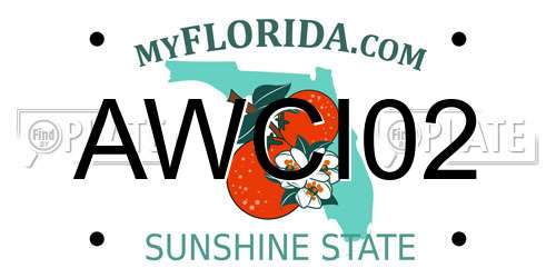 AWCI02 Florida License Plate